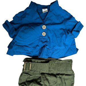 BANANA REPUBLIC - BABY BACK-PLEAT SHIRT AND BABY HERITAGE EXPLORER SHORT